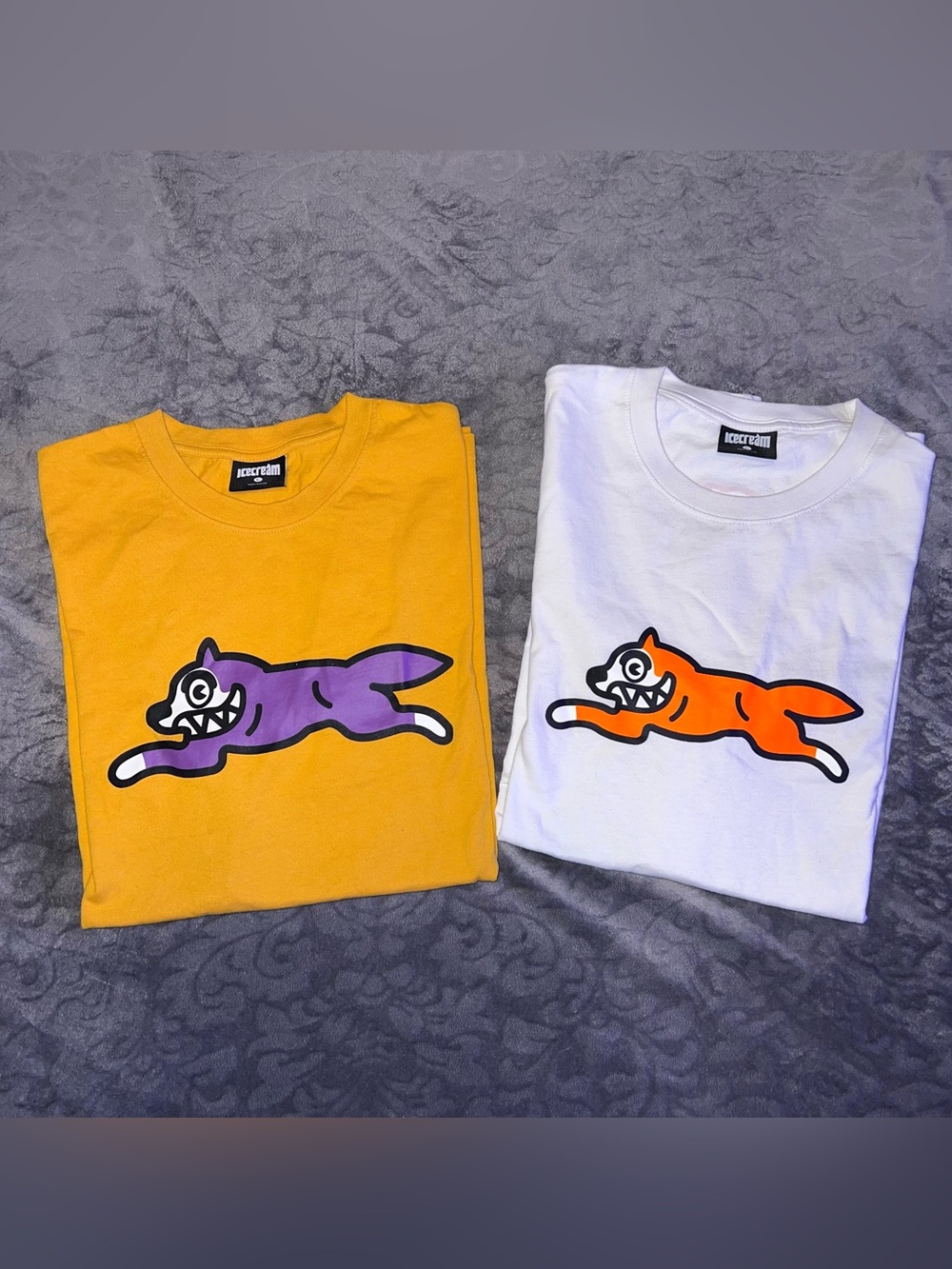 Billionaire Boys ICECREAM Running Dog Graphic T-Shirt Lot Bundle